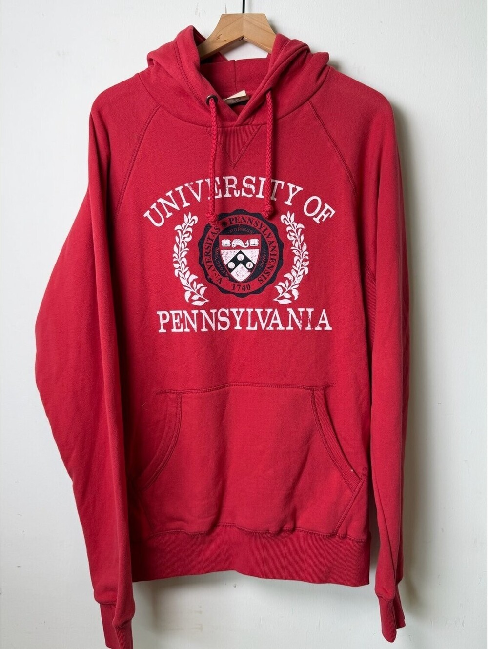Blue 84 University Of Pennsylvania Hoodie Mens L Red Long Sleeve Hooded NWT